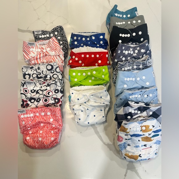 Charlie Banana Other - Cloth Diaper Lot/Bundle of 18 with Covers and Inserts Plus additional 3 Covers